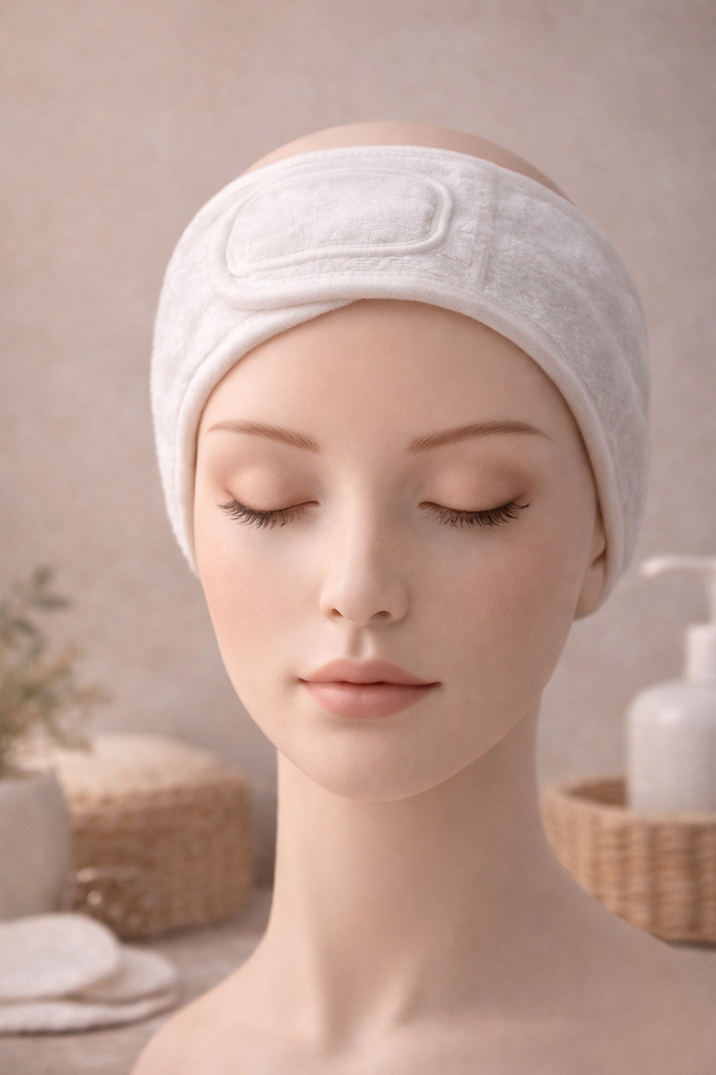 Bandeau démaquillage en velours