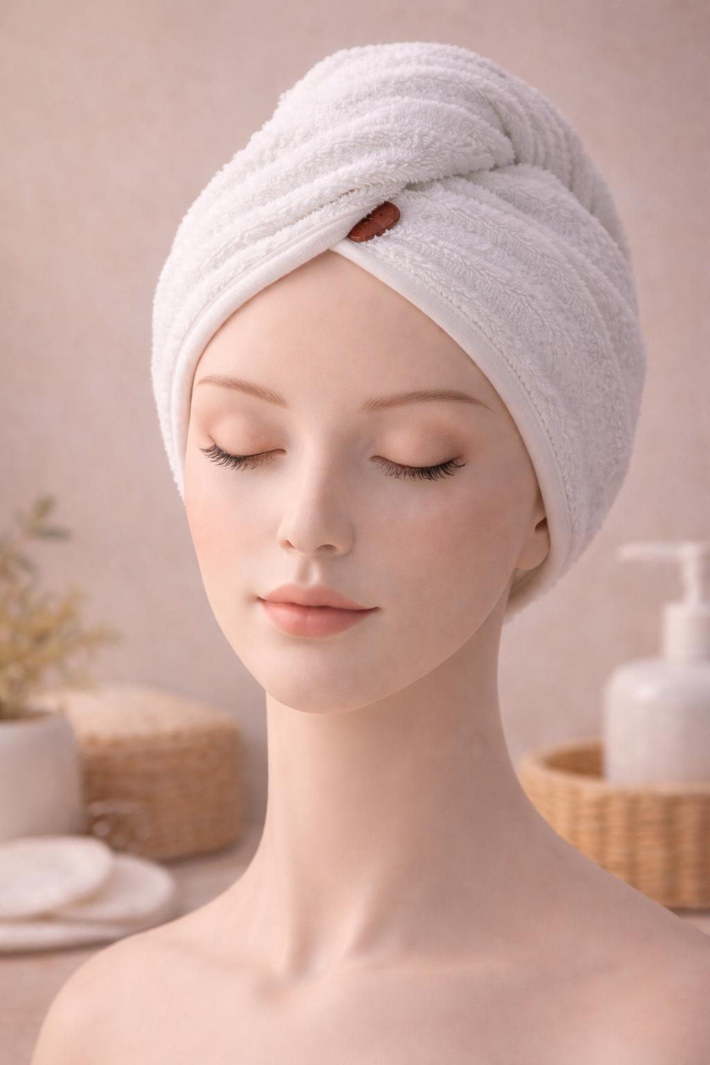 Bonnet Serviette Cheveux – Accessoire Soin | Sérélya