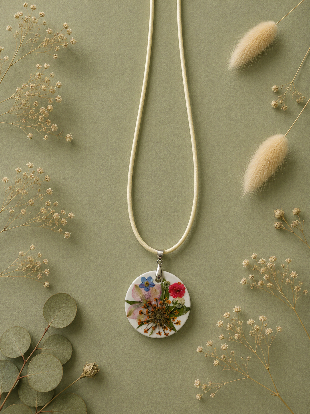 Médaillon collier Herbier n°5 | NERÉA