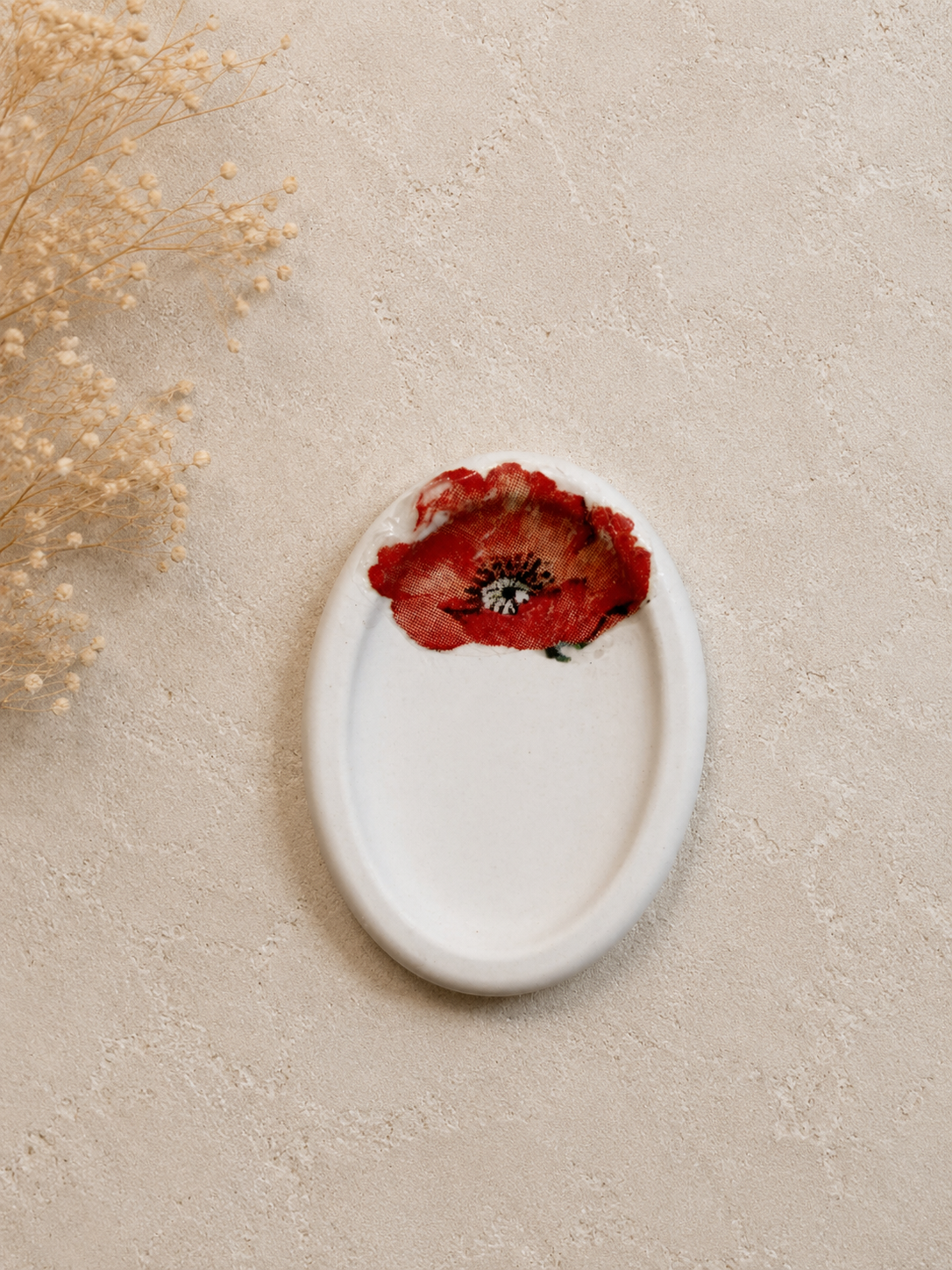 Galet sensoriel décoré Coquelicots | NERÉA