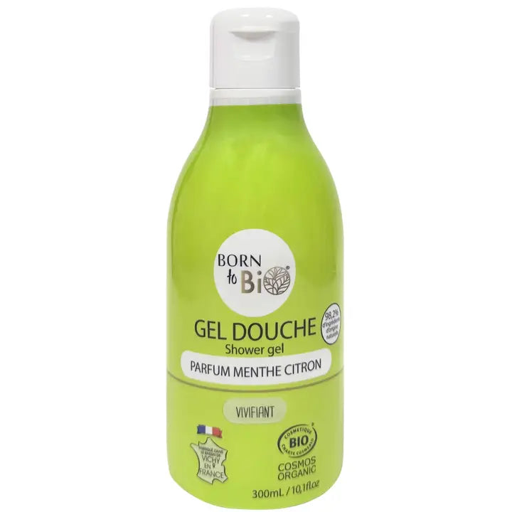 Gel Douche Bio Menthe & Citron – Fraîcheur Glacée & Énergisante
