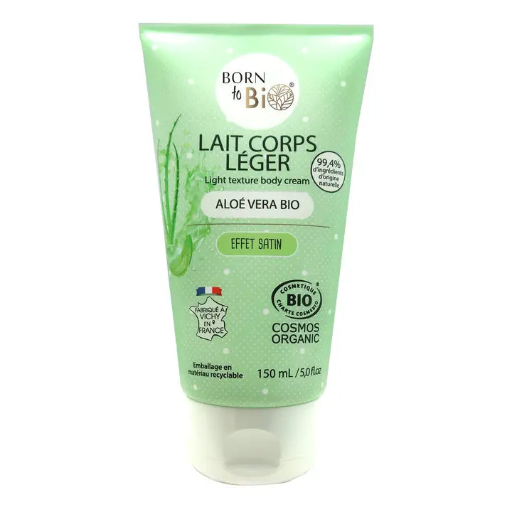 Lait Corps Léger Bio à l’Aloe Vera – Hydratation Quotidienne – 150 ml – Born to Bio