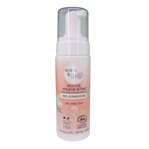 Mousse Hygiène Intime Miel & Guimauve – Certifiée Bio