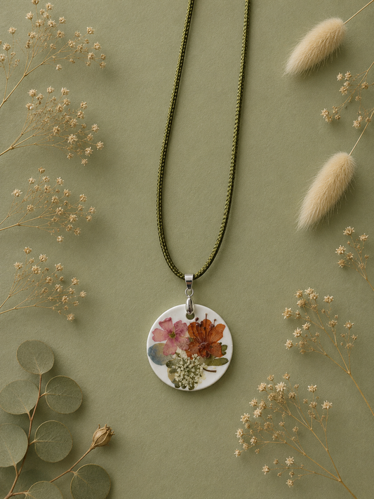 Médaillon collier Herbier n°6 | NERÉA