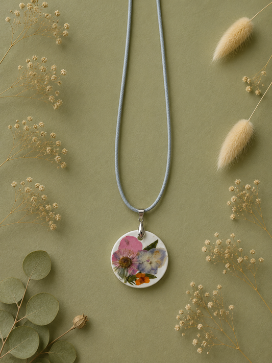Médaillon collier Herbier n°2 | NERÉA