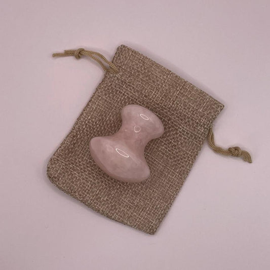 Champi Gua Sha Visage en Quartz Rose – Massage & Drainage