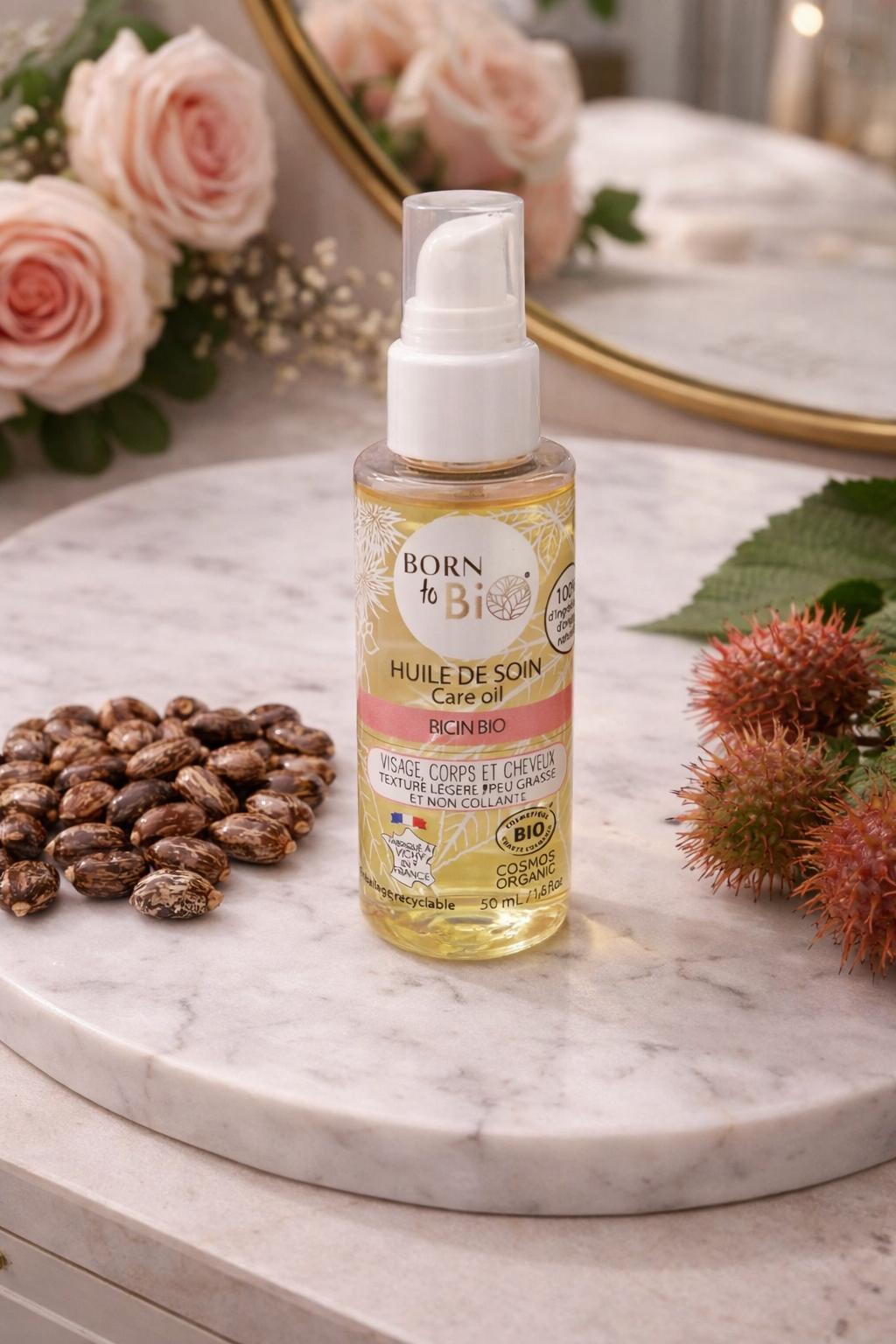 Huile de Ricin Pure – Soin Cheveux, Corps & Ongles.