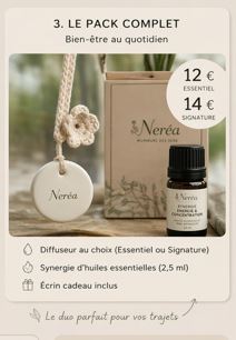 Suspension parfumée voiture – Essentielle | NERÉA