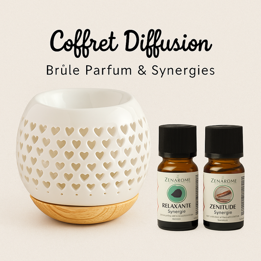 🕯️ Coffret Zen Ambiance – Brûle-Parfum & 2 Synergies