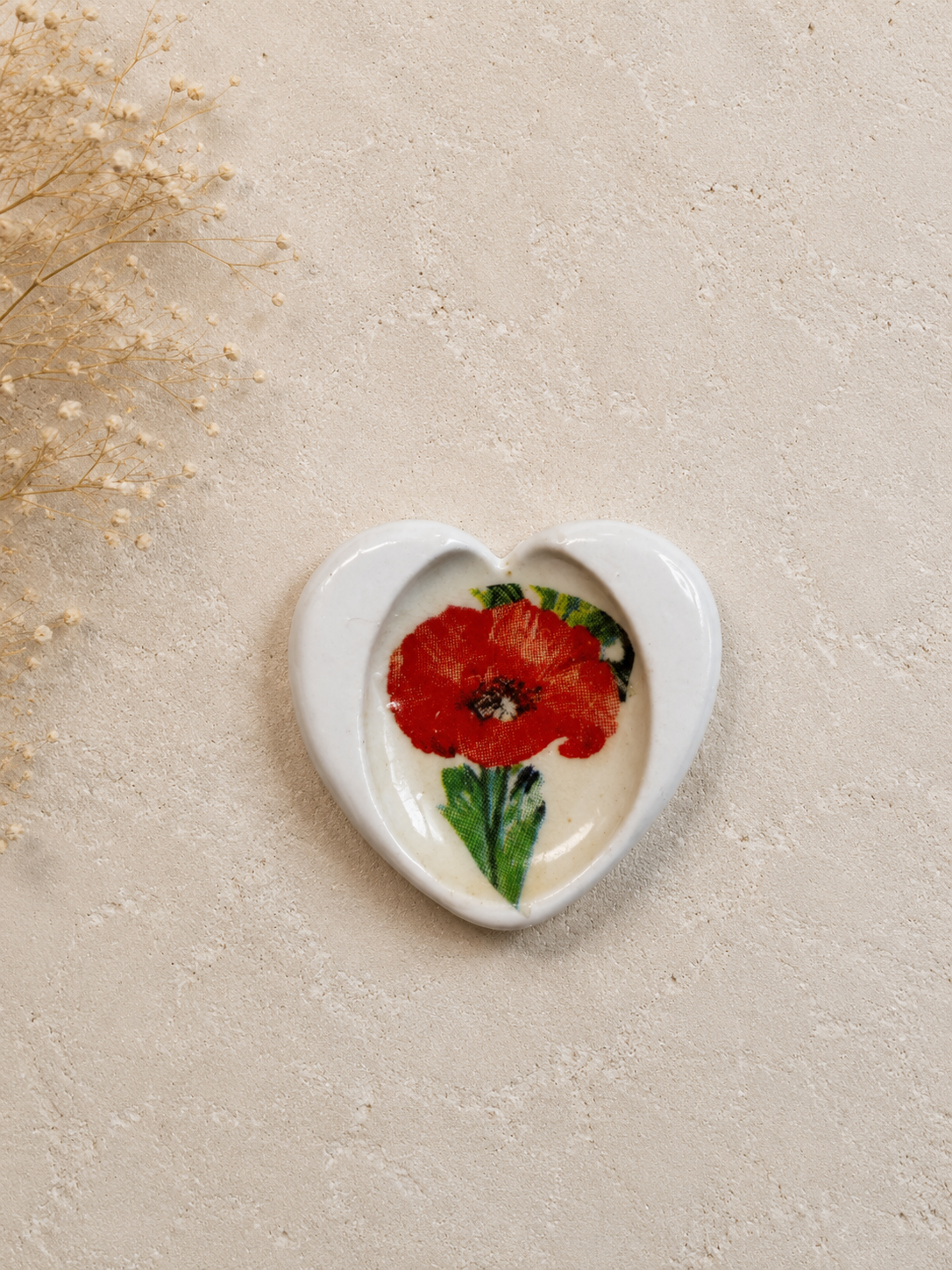 Galet sensoriel décoré Coquelicots | NERÉA