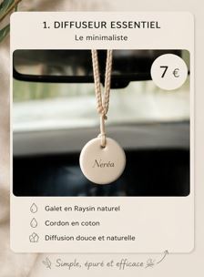 Suspension parfumée voiture – Essentielle | NERÉA