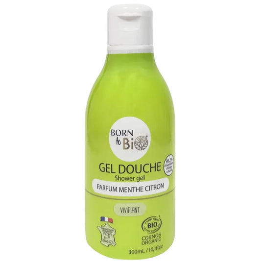 Gel Douche Bio Menthe & Citron – Fraîcheur Glacée & Énergisante