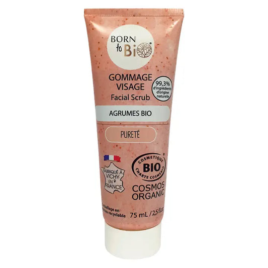 Gommage Visage Bio aux Agrumes – Exfoliant Naturel Peau Mixte à Grasse