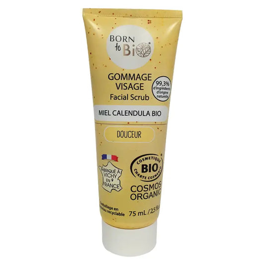 Gommage Visage Bio Miel & Calendula – Douceur Peau Réactive