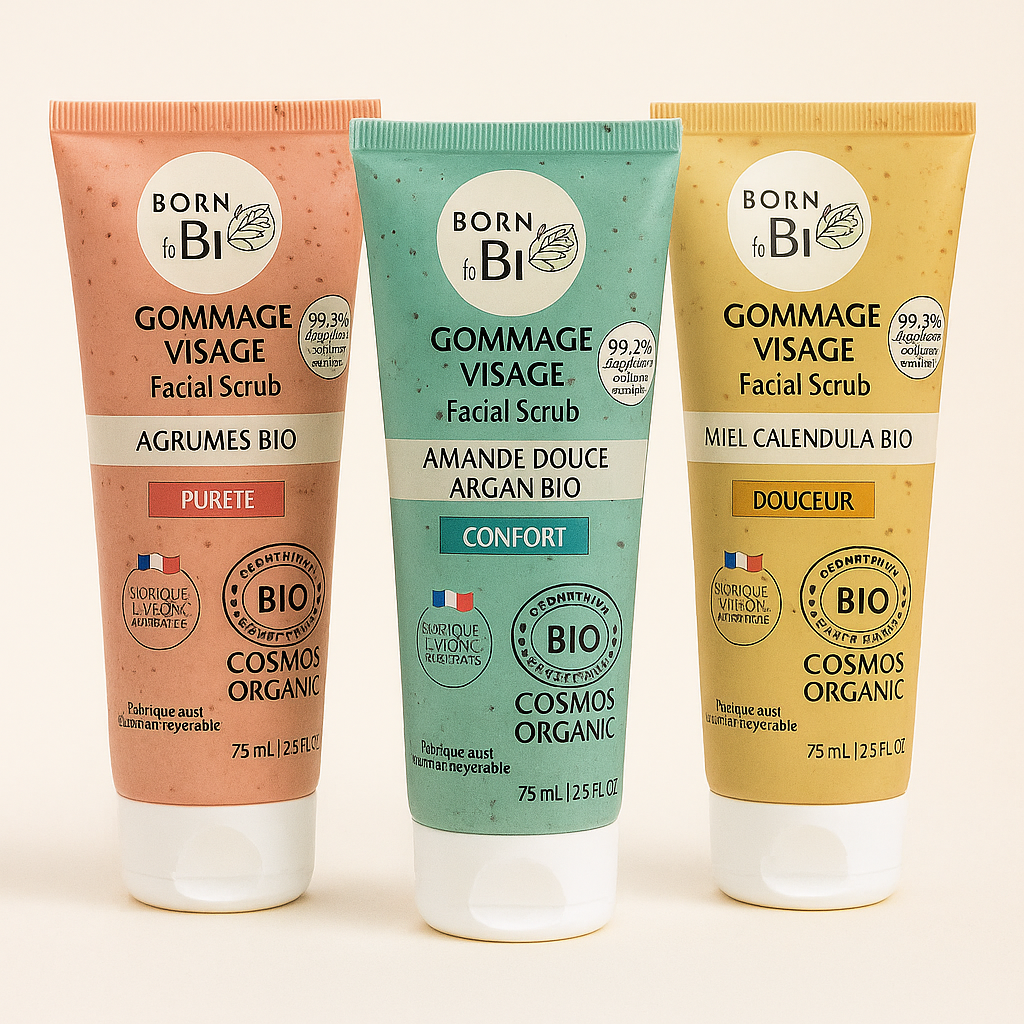Gommage Visage Bio Miel & Calendula – Douceur Peau Réactive